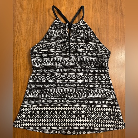 Swim Systems DD black and white tankini top - Picture 1 of 4